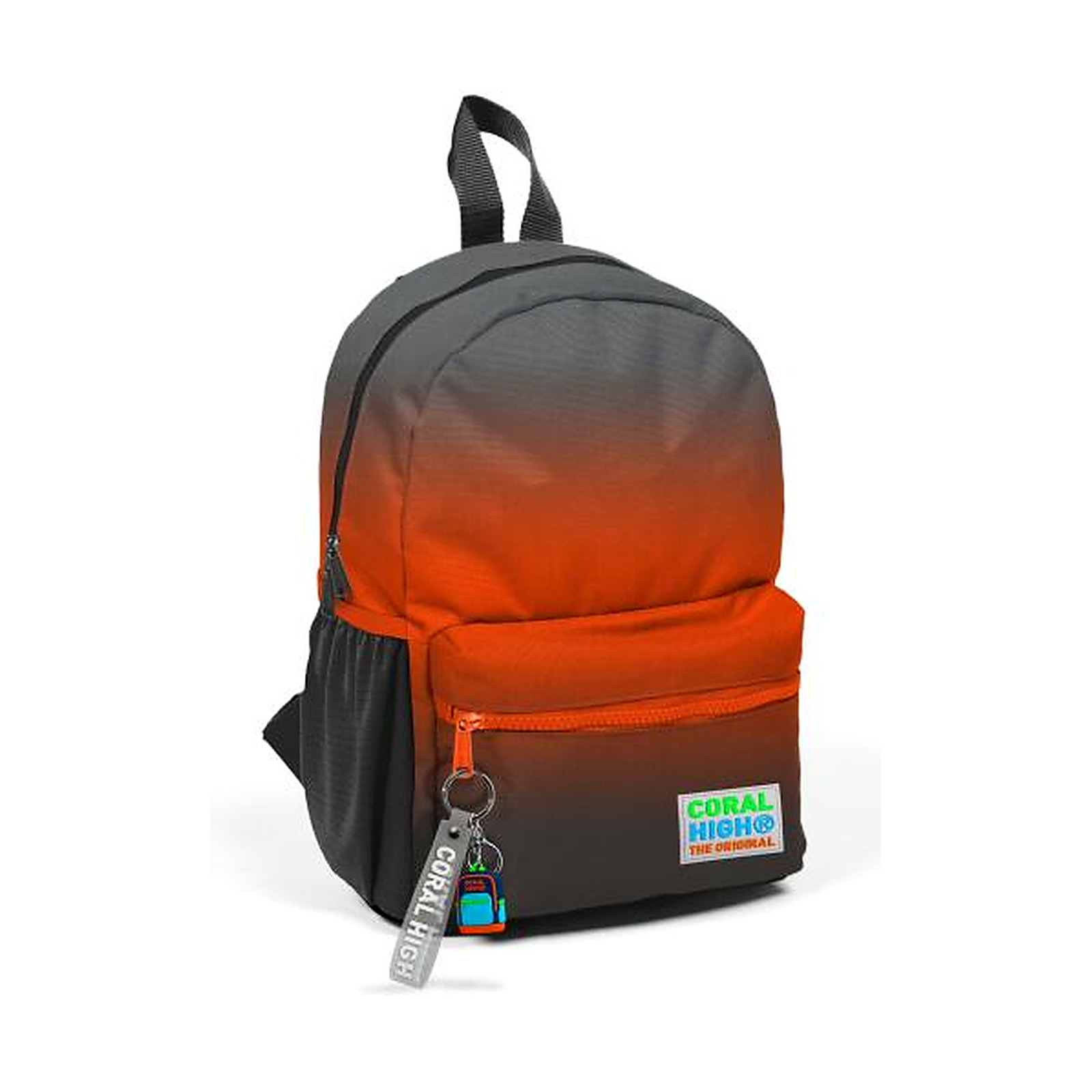 Coral High 23548 Kids Gri-Turuncu Renk Geçişli 2 Bölmeli Minik Yuva Sırt Çantası