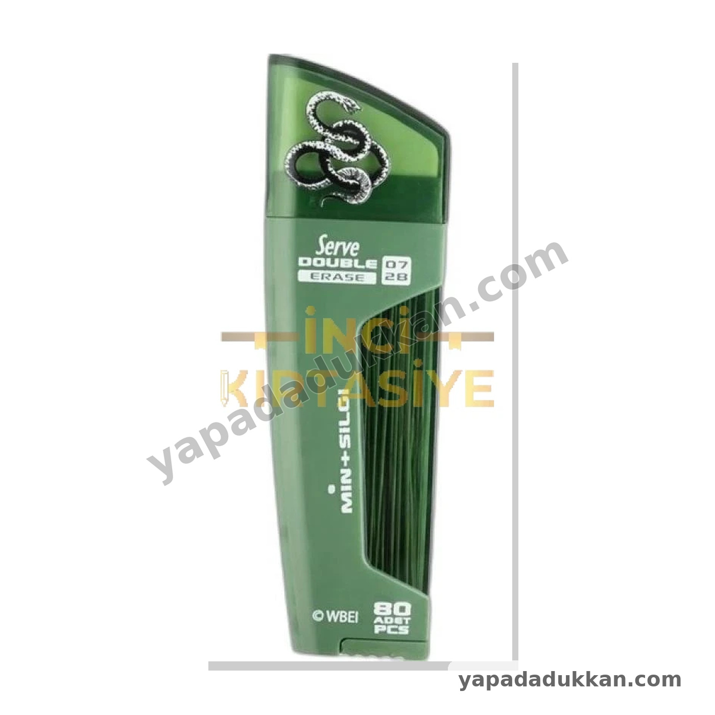 Serve Double Erase Harry Potter 0.7 mm 2B Kalem Ucu + Silgi Seti – Slytherin