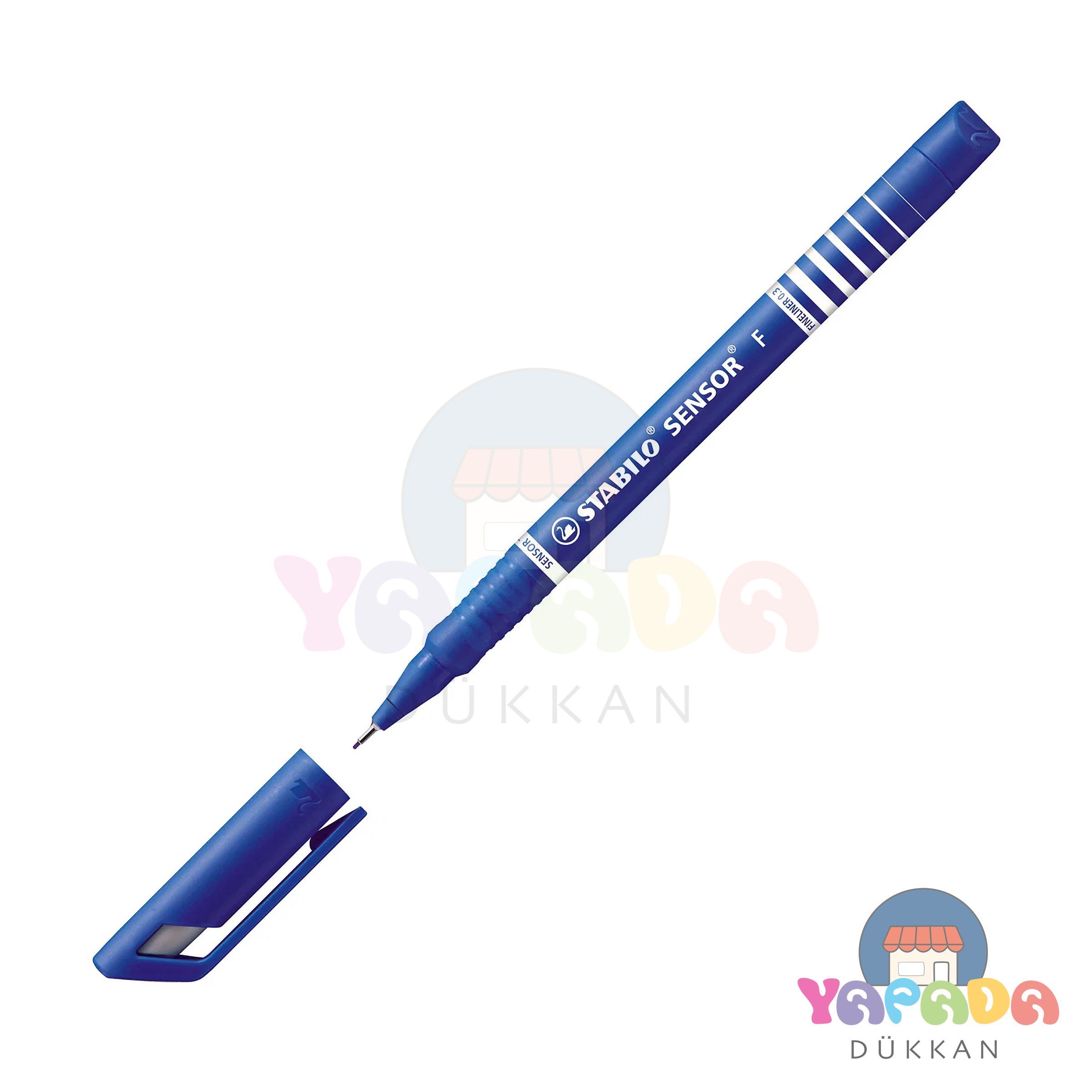 Stabilo Sensor Yaylı Uç Fineliner 0.3 mm Mavi 189/41
