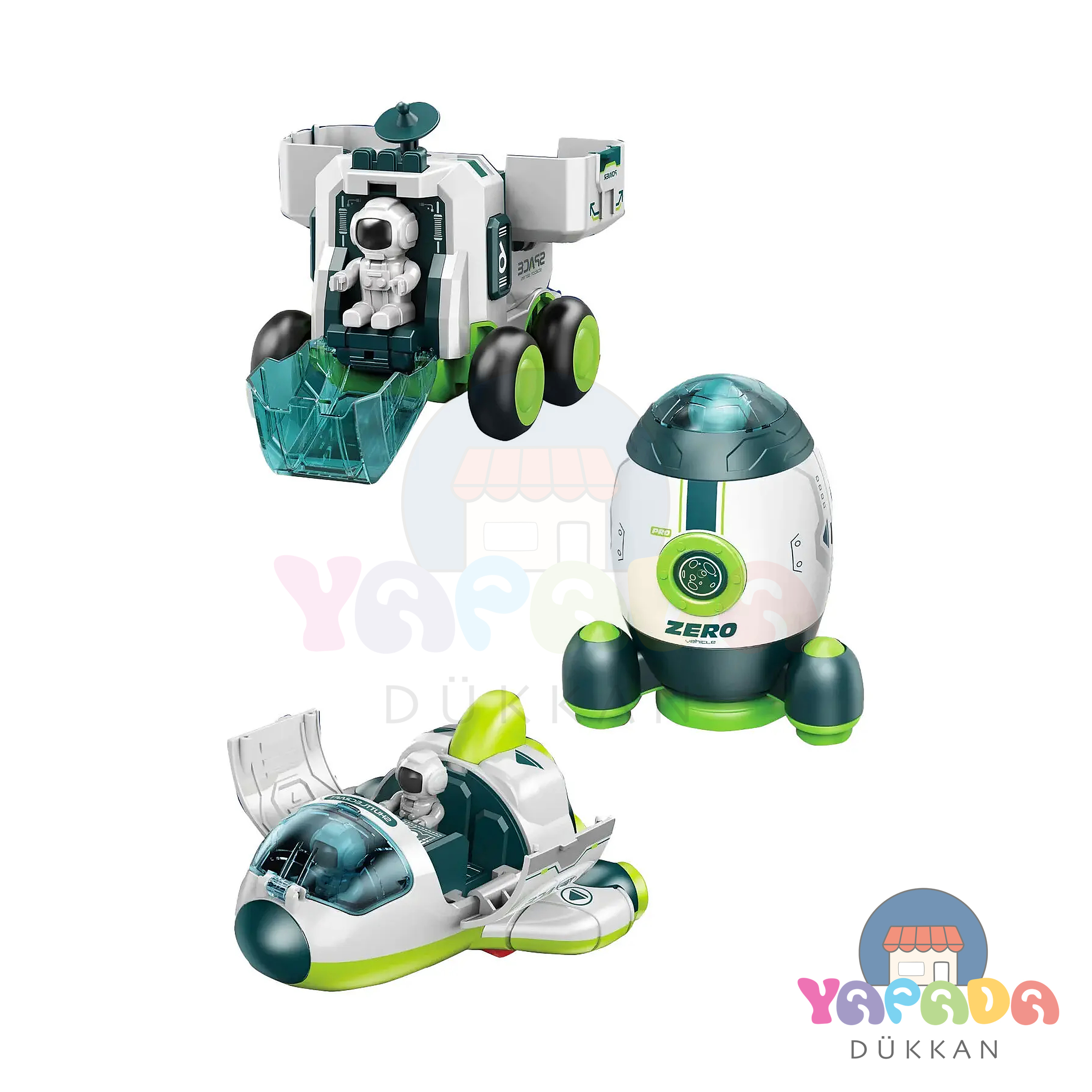 CToys Uzay Aracına Dönüşebilen Robotlar - Geçmeli Bloklar