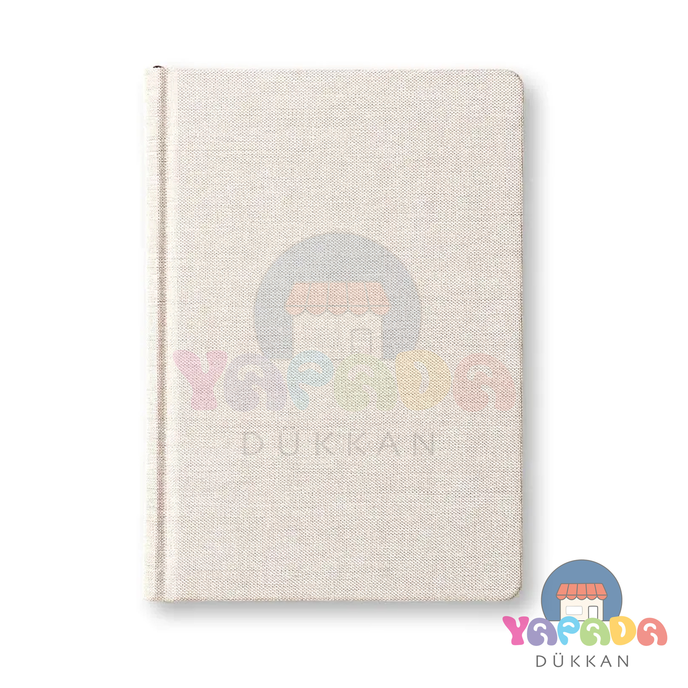 Victoria's Journals-Keten Sert Kapak Defter A5 ,120 yap, 120 gr.Ivory.Düz