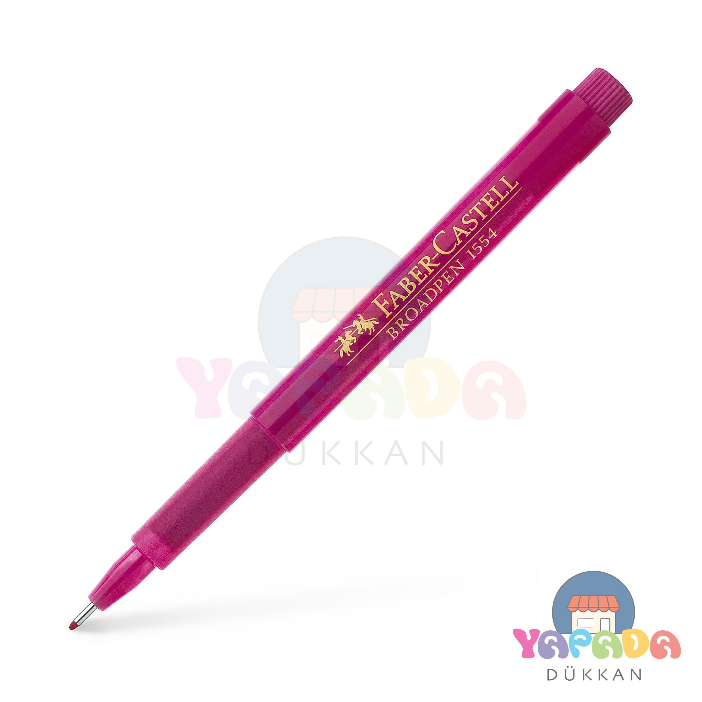 Faber Castell 1554 0.8 mm BROADPEN Pembe