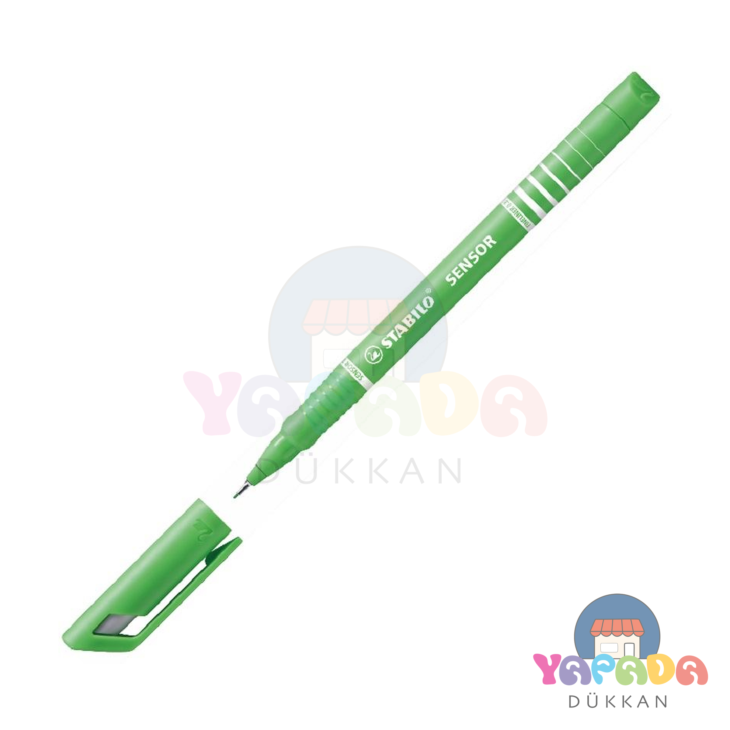 Stabilo Sensor Yaylı Uç Fineliner 0.3 mm Açık Yeşil 189/43
