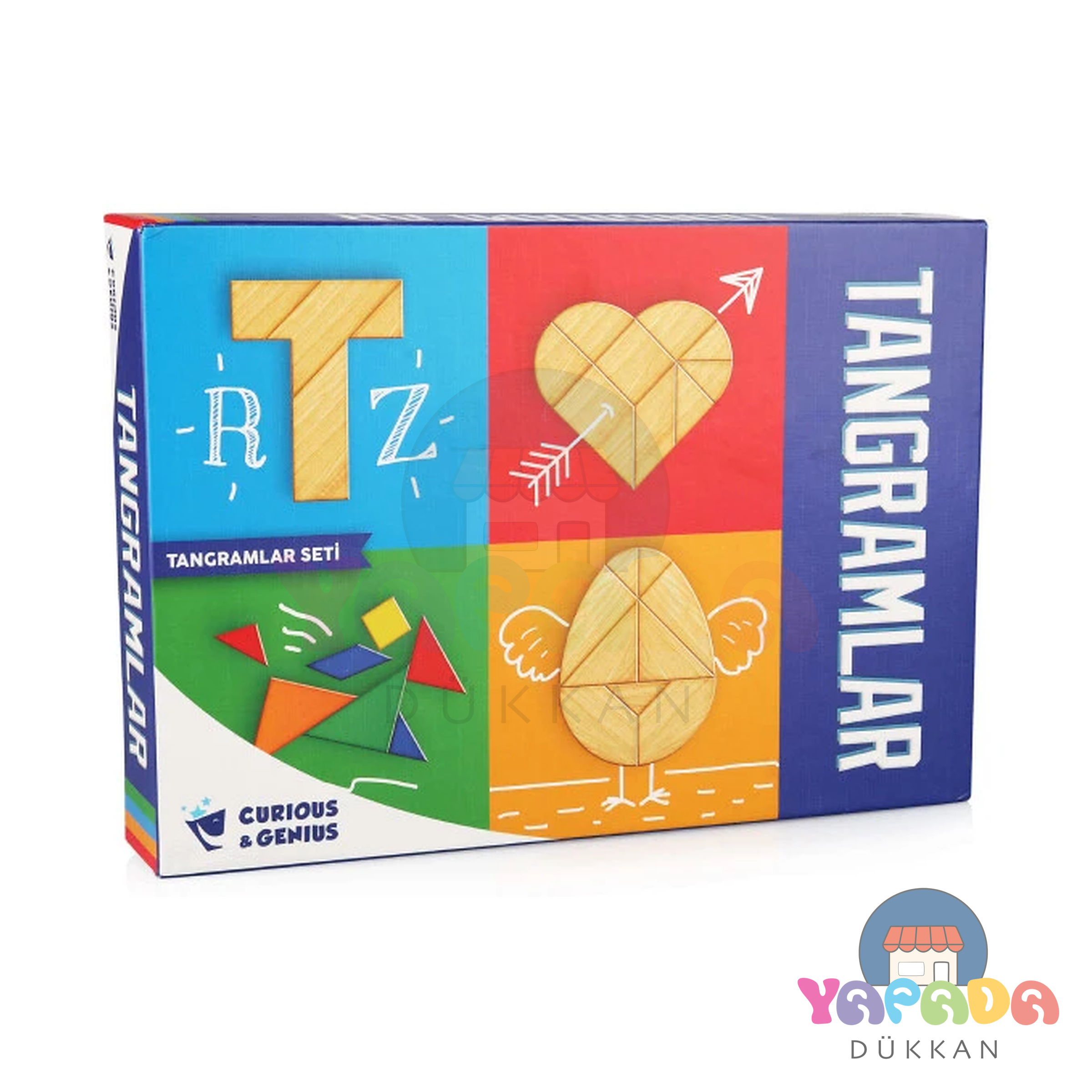 Kutu Oyunu Pal Tangram Set 1069 Curious&Genius