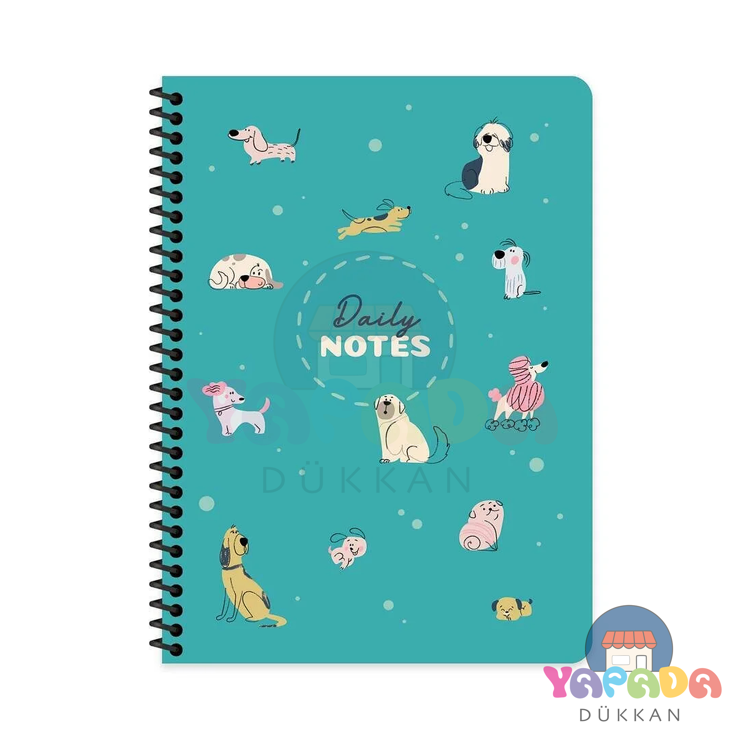 Keskin Color Spiralli Planner Sevimli Köpekler 17x24