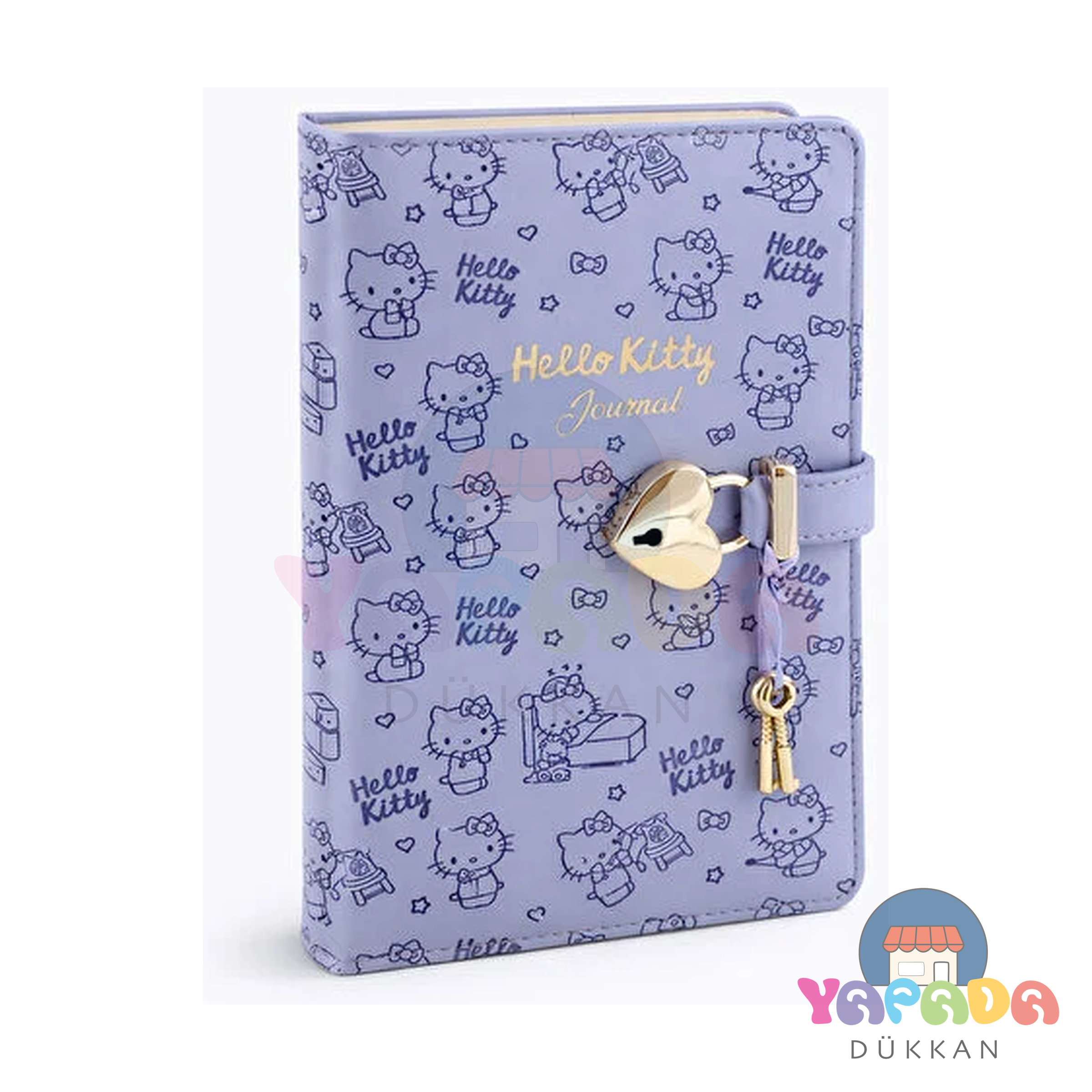 Victoria's Journals Hush Hush Kilitli Defter Hello Kitty 160 Yaprak Çizgili 525-1916