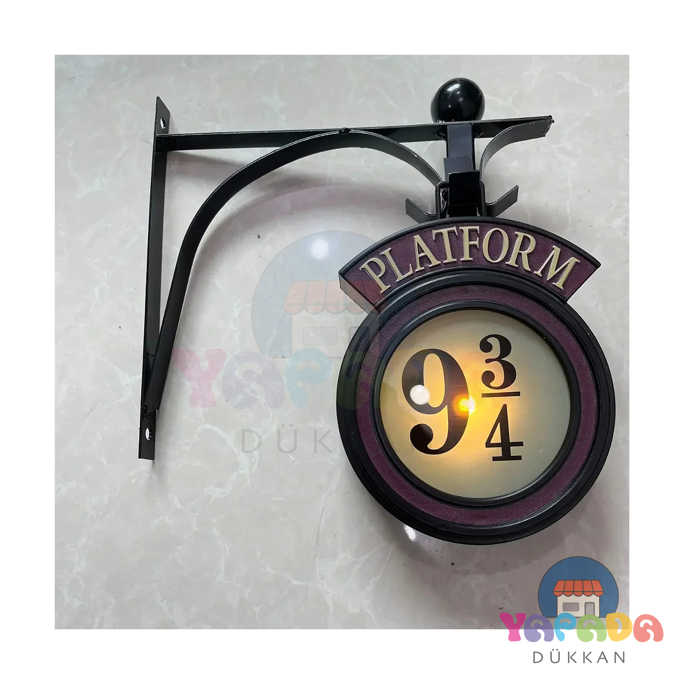 Platform 9¾ LED Işıklı Duvar Standı – Harry Potter Dekoratif Lamba | Bent-37