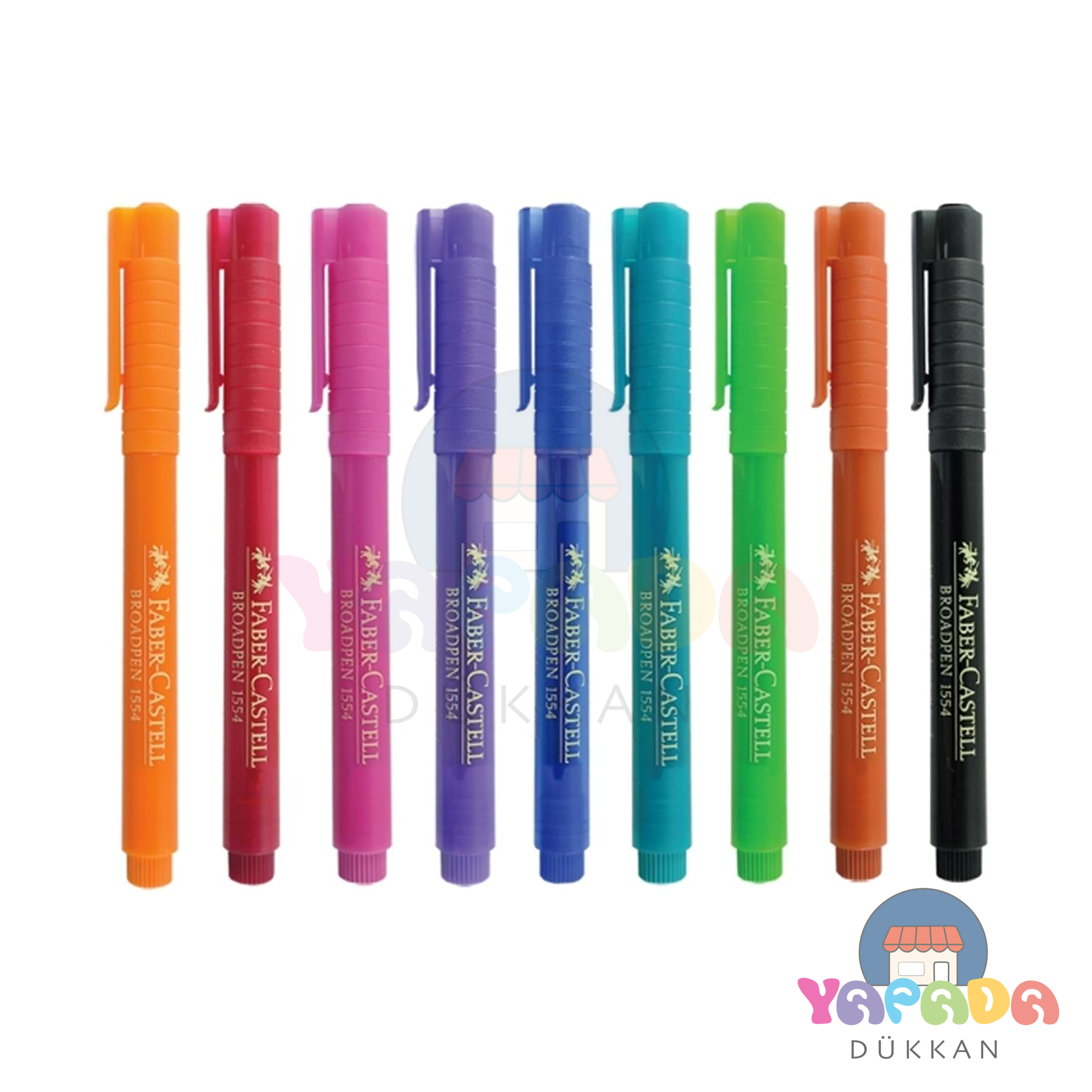 Faber Castell 1554 0.8 mm BROADPEN Gri