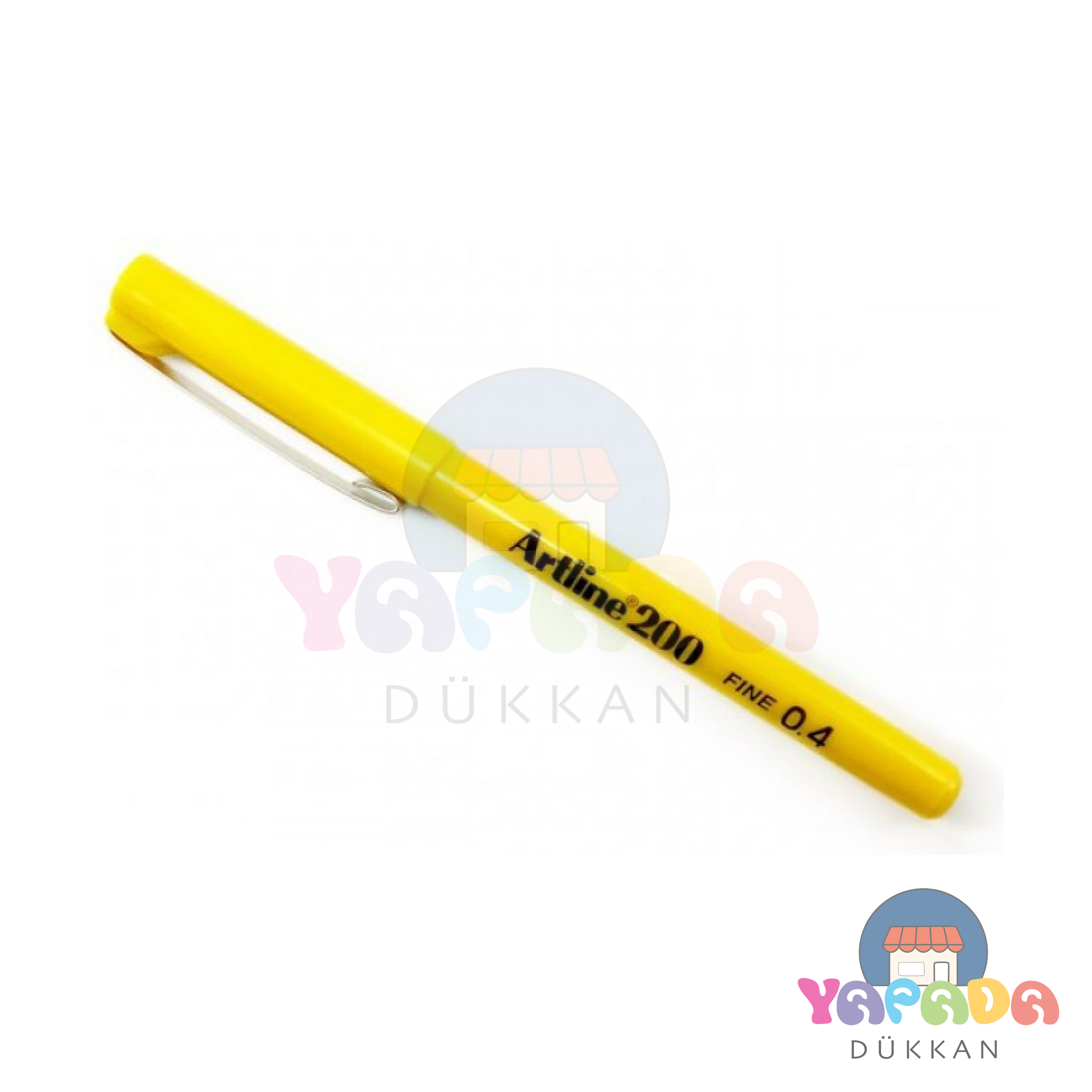 Artline 200 Fineliner Kalem 0.4 mm Sarı