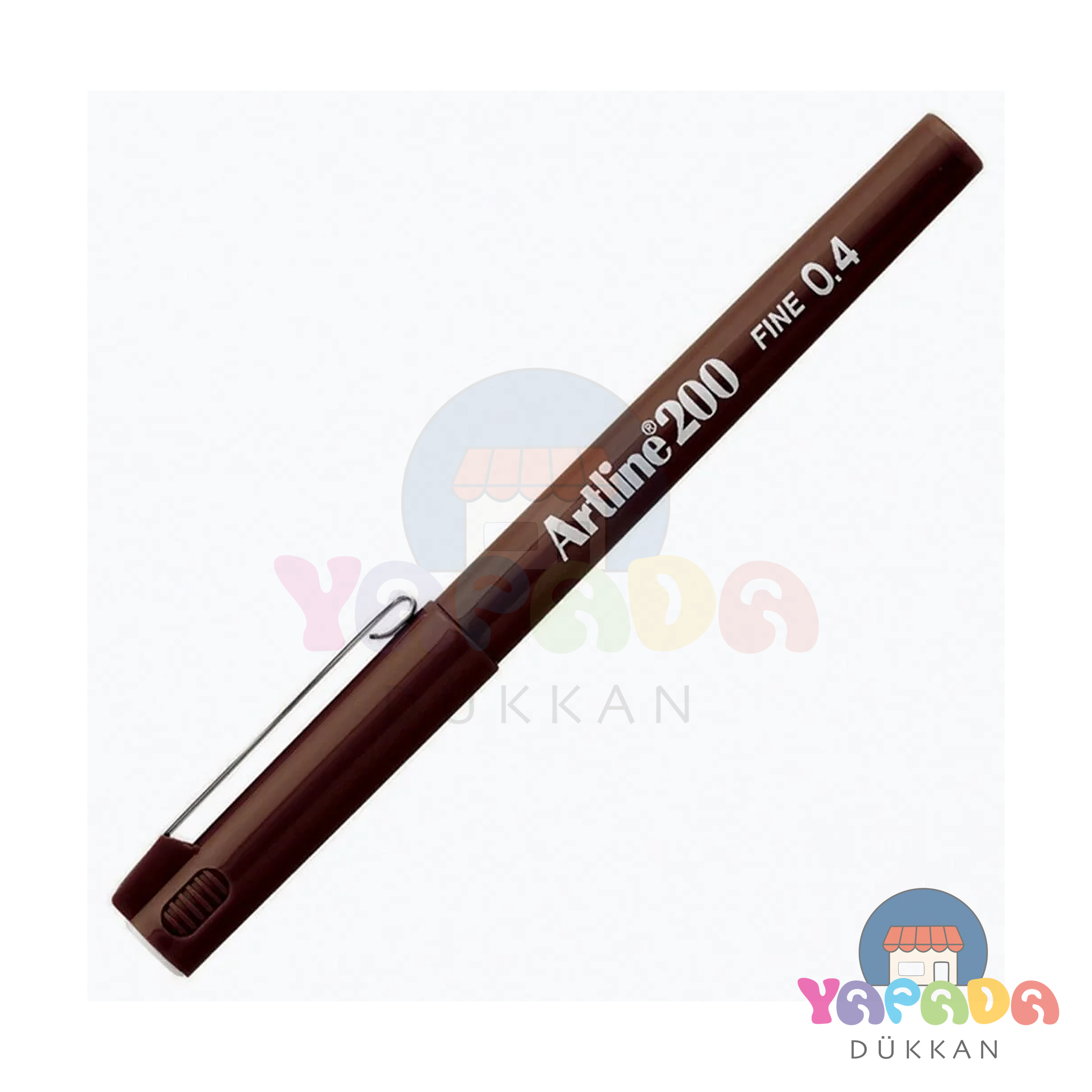 Artline 200 Fineliner Kalem 0.4 mm Koyu Kahve