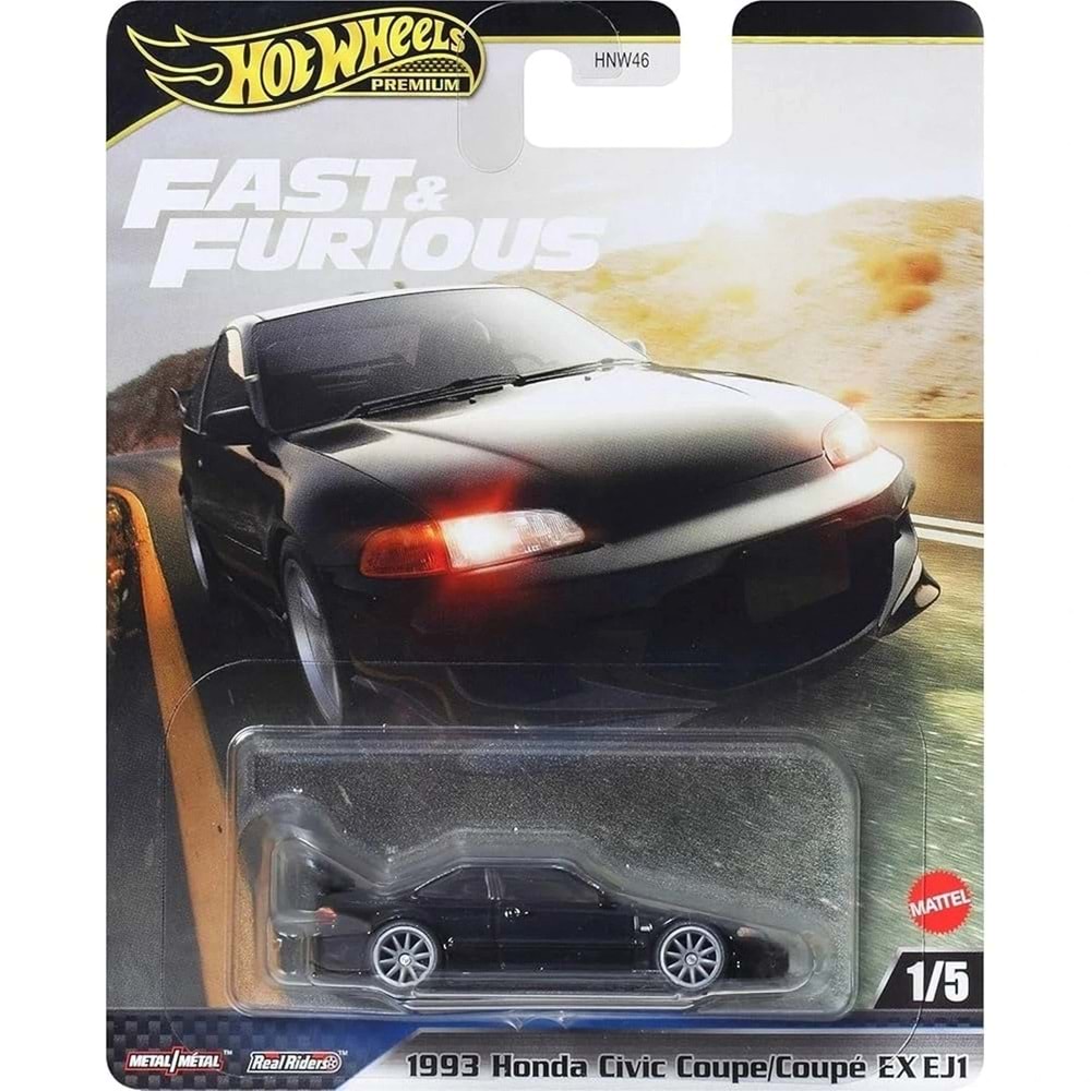 Mattel Hot Wheels Fast and Furious Premium 1993 Honda Civic Coupe EX EJ1