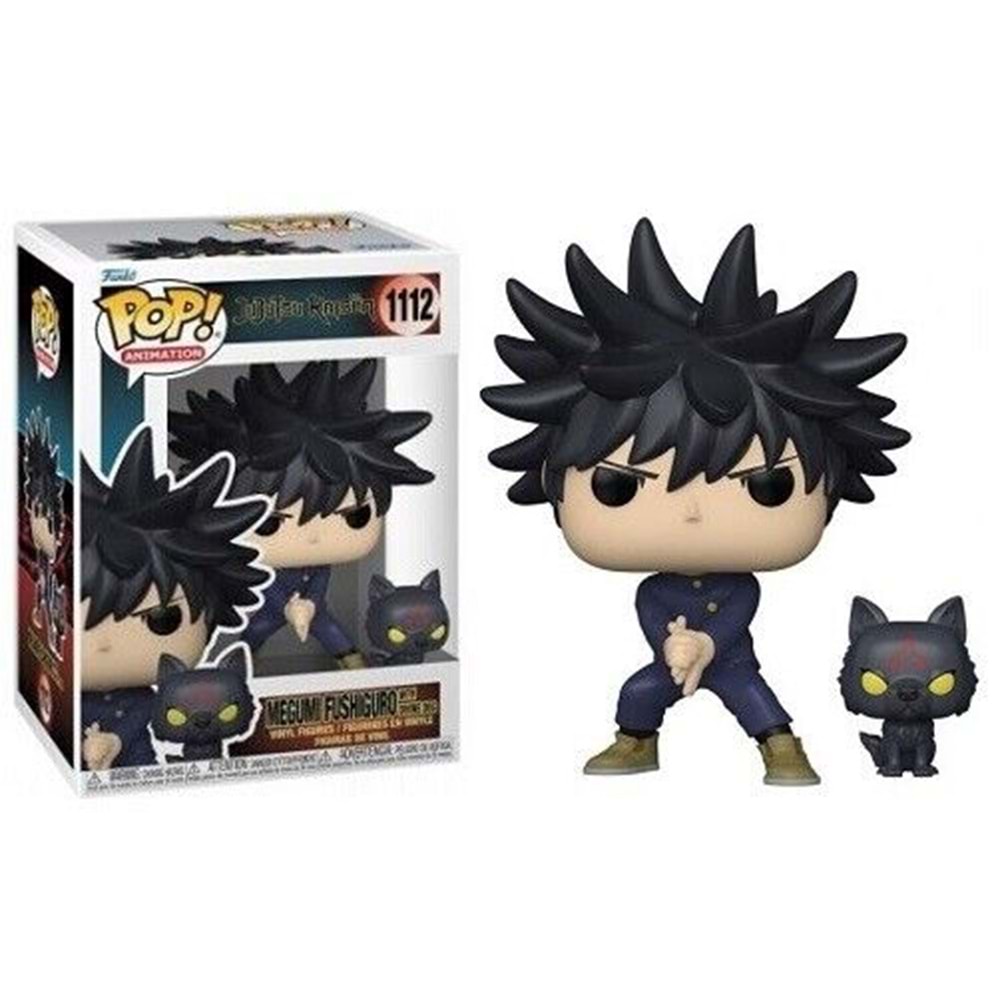 Funko Pop Figür Animation: Jujutsu Kaisen - Megumi Fushiguro w/ Dog