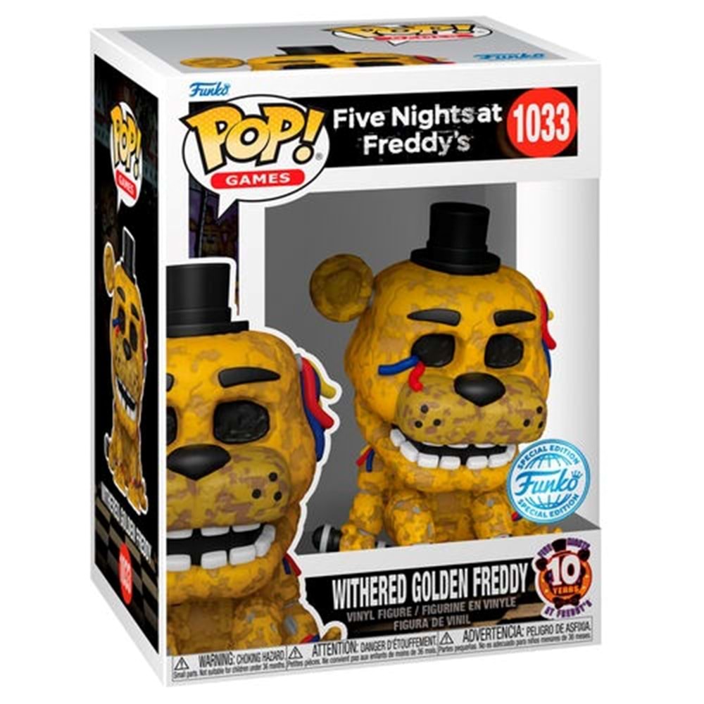 Funko POP Games: Five Nights at Freddy's - Withered Golden Freddy (Exclusive)