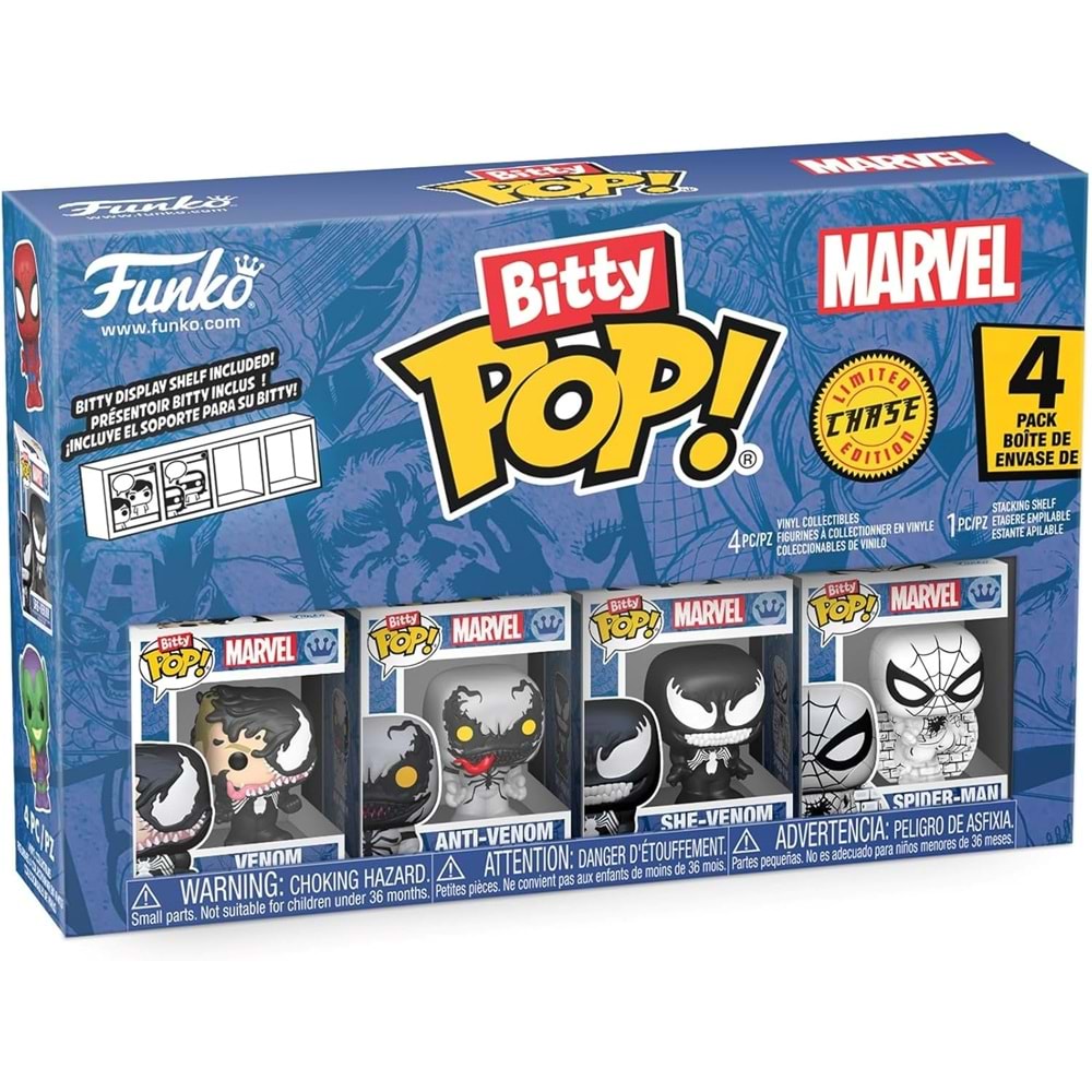 Funko Bitty POP Spider-Man Venom 4'lü Paket Chase