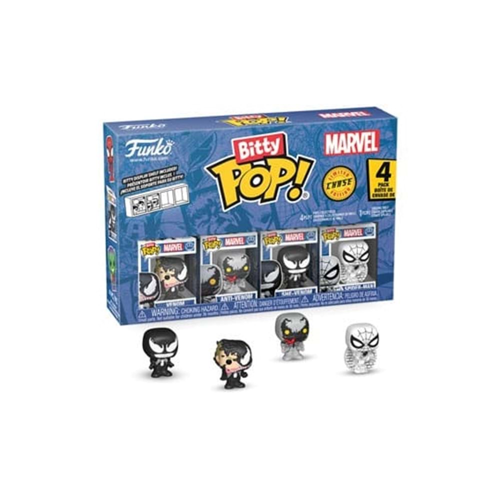 Funko Bitty POP: Spider Man - Venom 4'lü Paket Chase