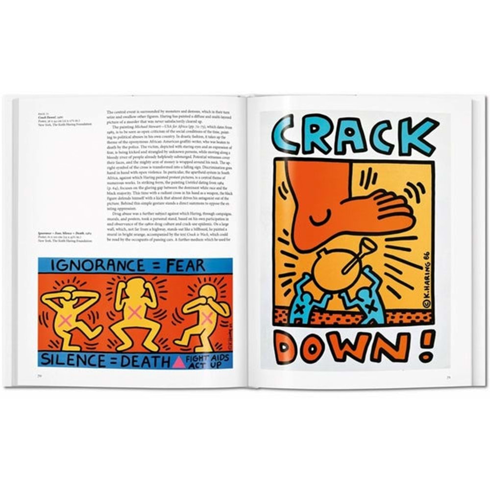 Keith Haring (Sokak Sanatının Renkli İkonu) - Alexandra Kolossa - Taschen Book