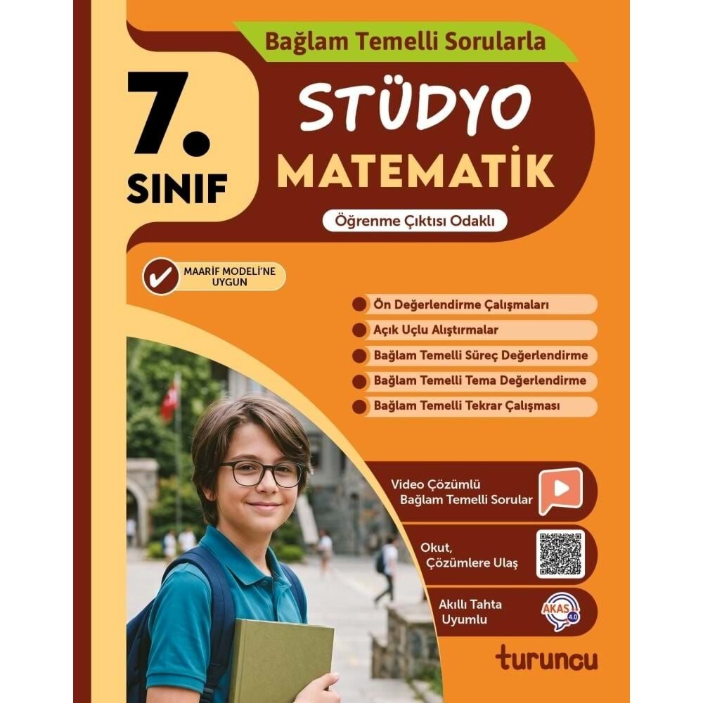Tudem Turuncu 7. Sınıf Stüdyo Matematik Yardımcı Ders Kitabı