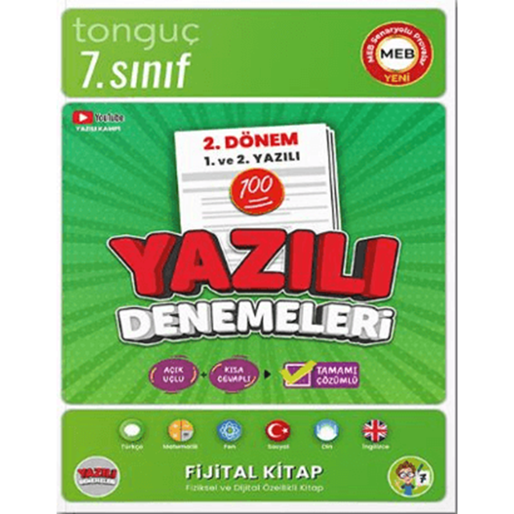 7. Sınıf Yazılı Denemeleri 2. Dönem 1 ve 2. Yazılı - Kolektif - Tonguç Akademi