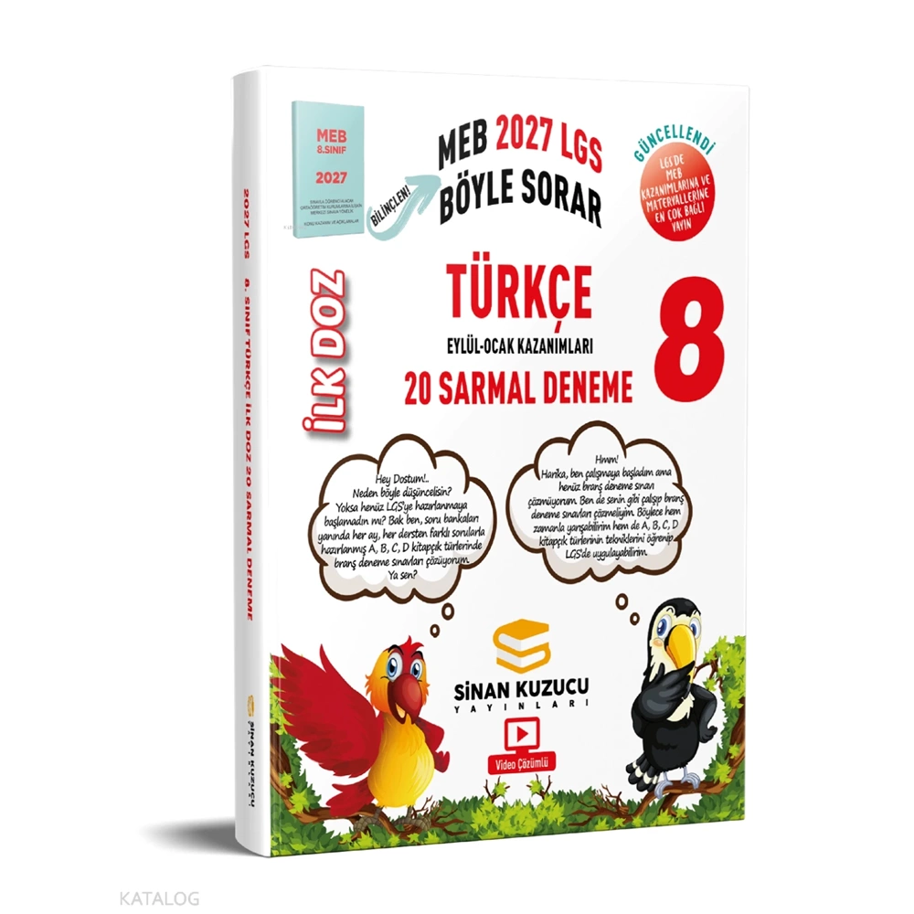 8. Sınıf İlk Doz Türkçe Sarmal Deneme - Kolektif - Sinan Kuzucu Yayınları