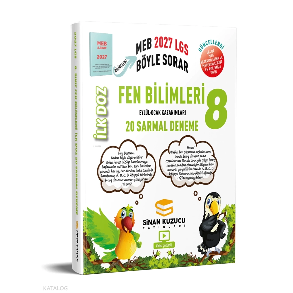 8. Sınıf LGS İlk Doz Fen Bilimleri Sarmal Deneme - Kolektif - Sinan Kuzucu Yayınları