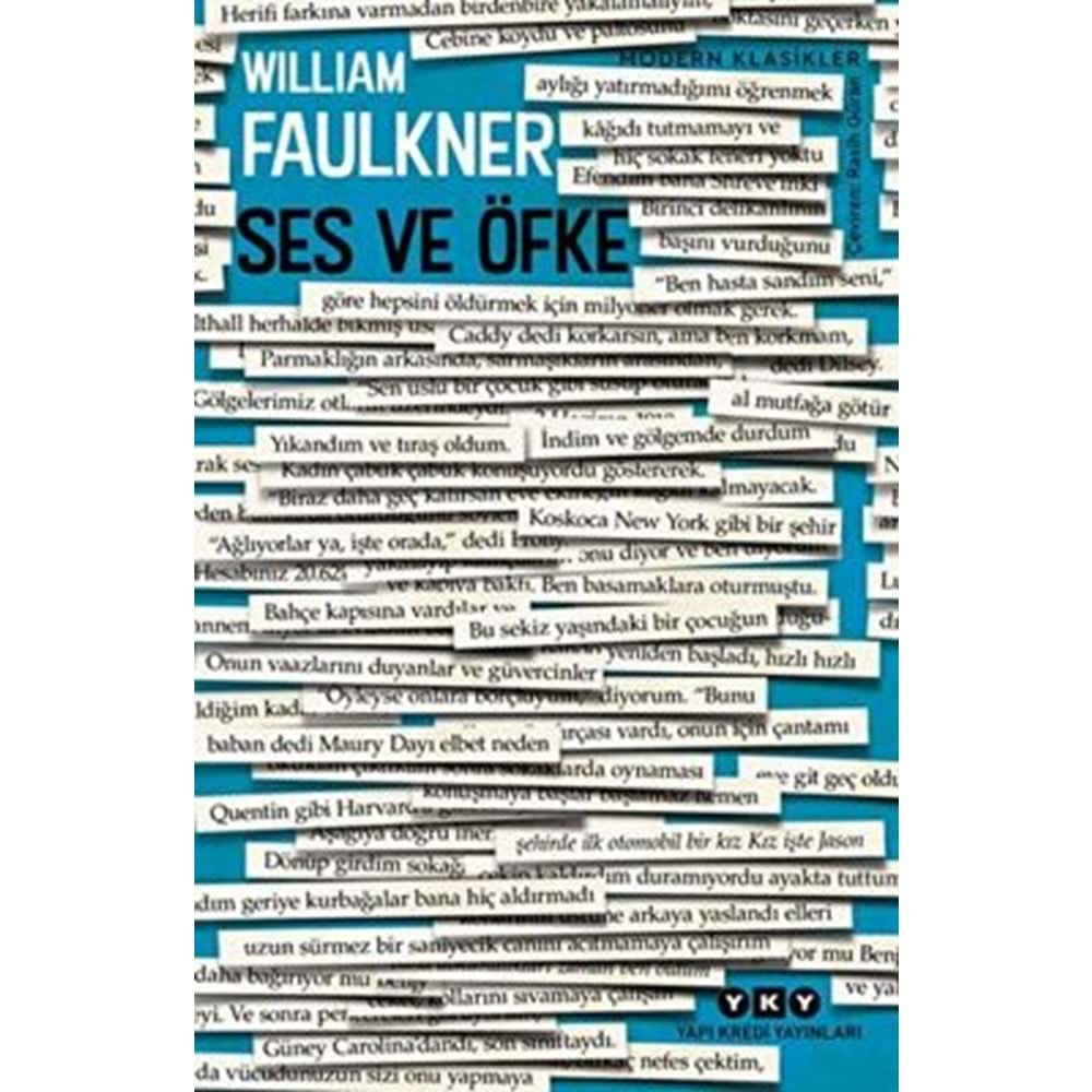 Ses ve Öfke - William Faulkner - Yapı Kredi Yayınları