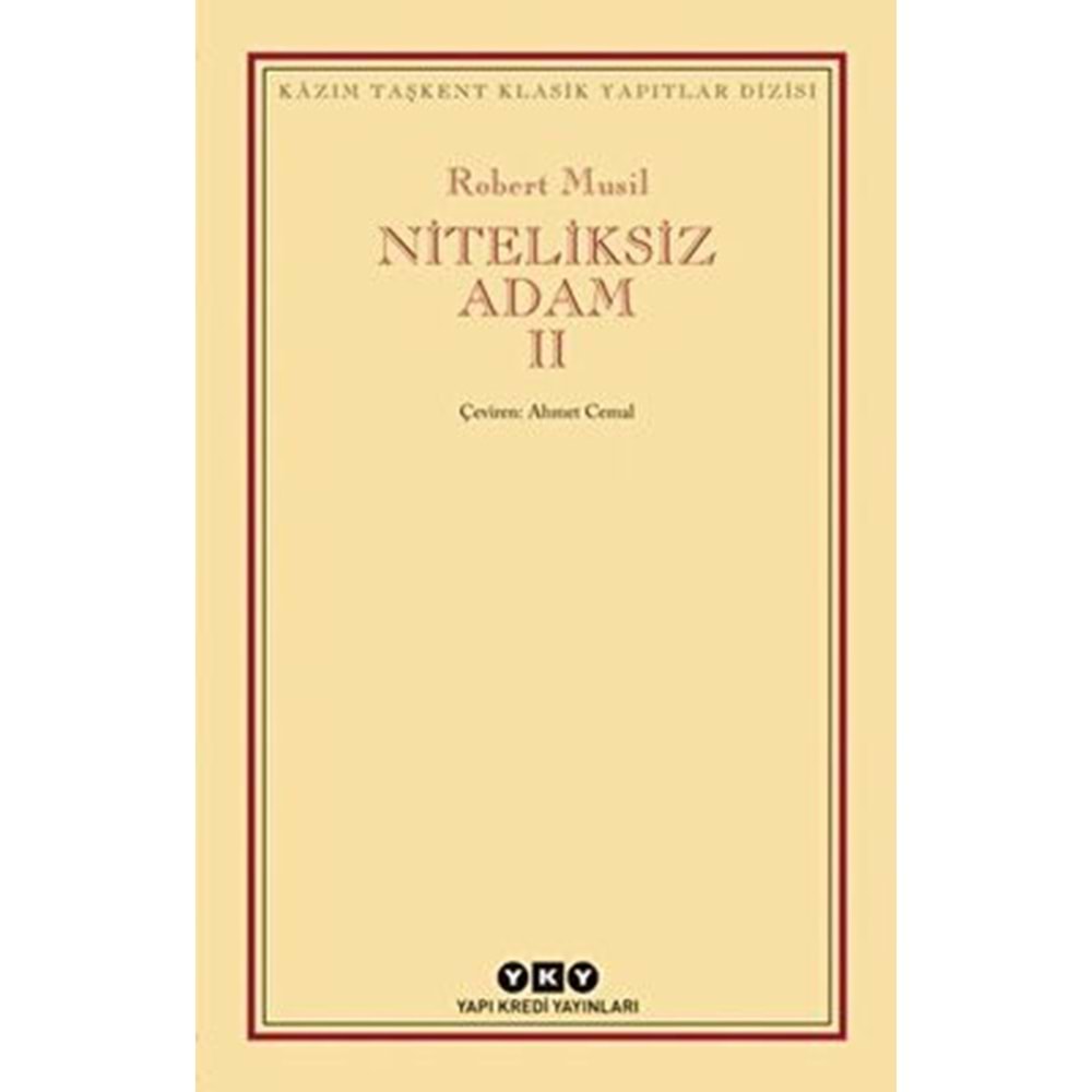 Niteliksiz Adam 2 - Robert Musil - YKY.