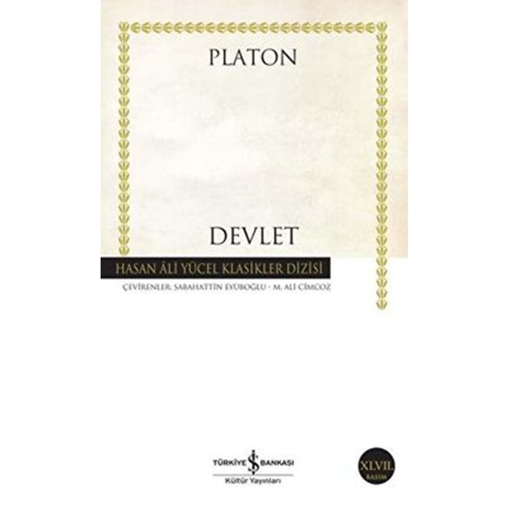 Devlet - Platon - İş Bankası Yay.