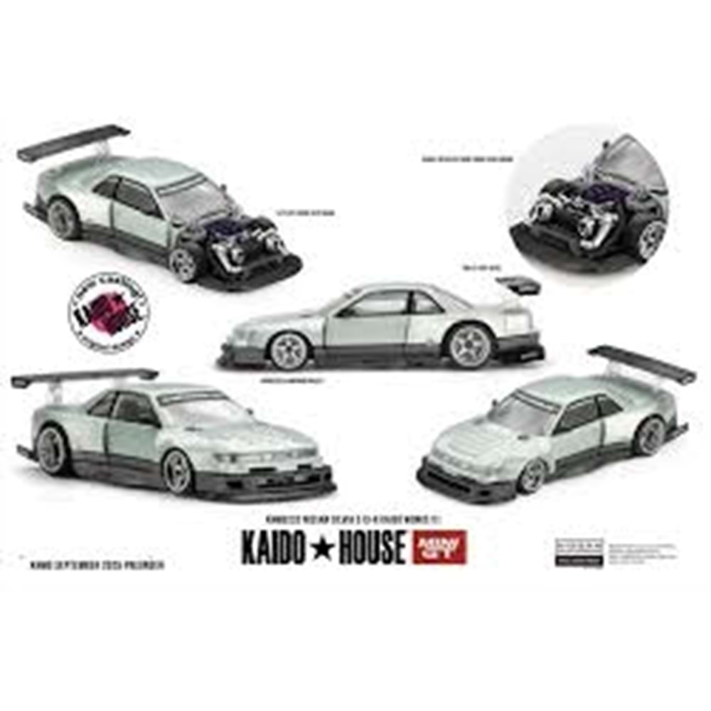 Mini GT 1/64 Nissan Silvia S13 R Kaido Works V1
