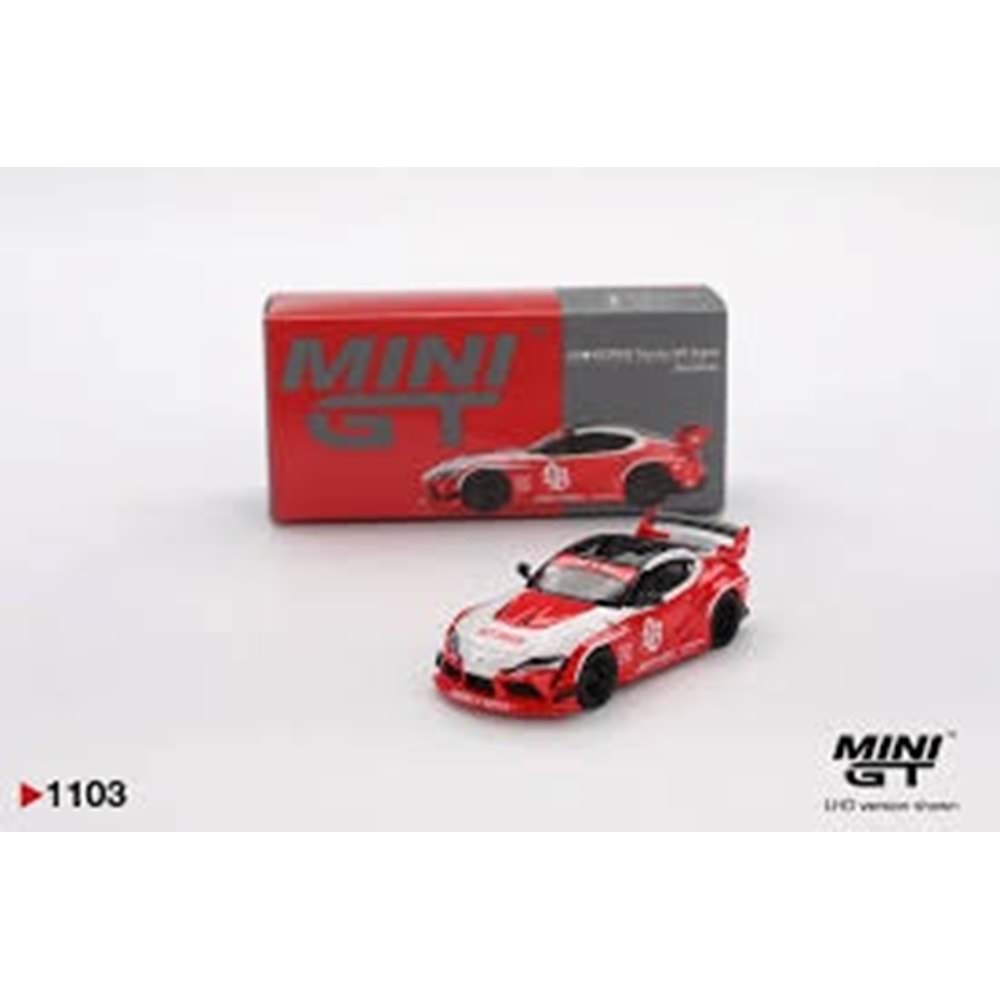 Mini GT 1/64 LB Works Toyota GR Supra Red White