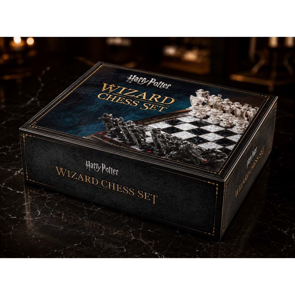 The Noble Collection Harry Potter Büyücü Satrancı Koleksiyonluk Satranç Seti – 32 Detaylı Figürlü , Lisanslı