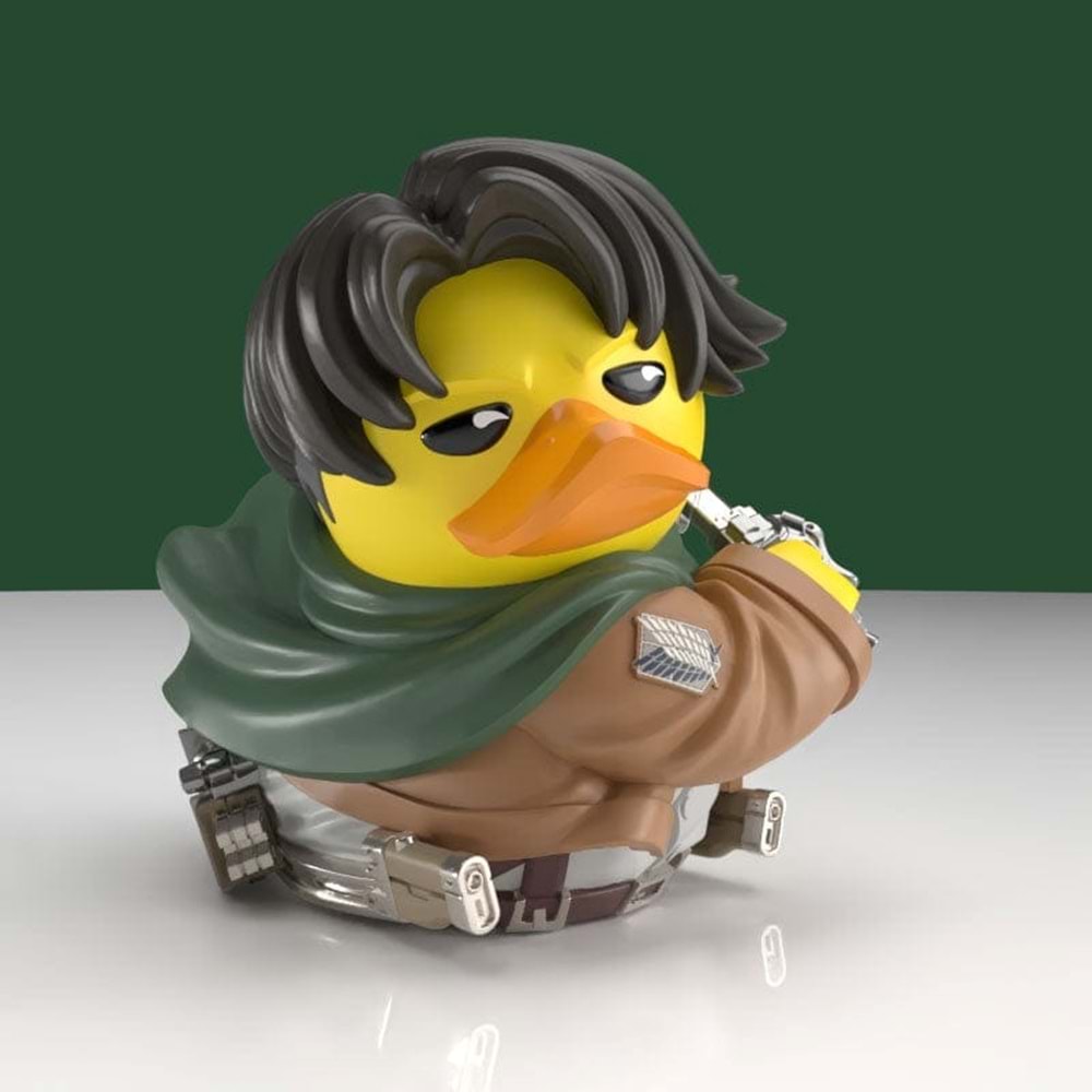 Tubbz Attack on Titan Boxed Levi Ackerman Cosplay Ördek Figür
