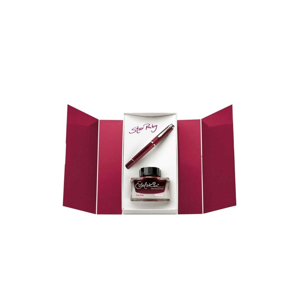 Pelikan M205 Dolma Kalem Mürekkep Set M Star Ruby