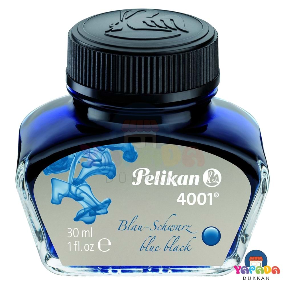 Pelikan 4001 Blue-Black Mavi-Siyah Dolma Kalem Mürekkebi 30 ml