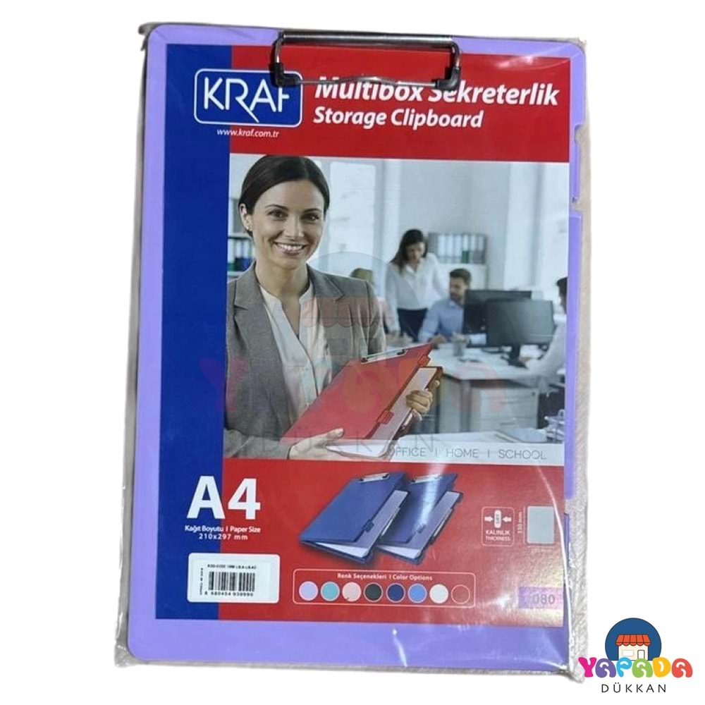 Kraf 1080 A4 Multibox Sekreterlik Saklama Bölmeli Lila