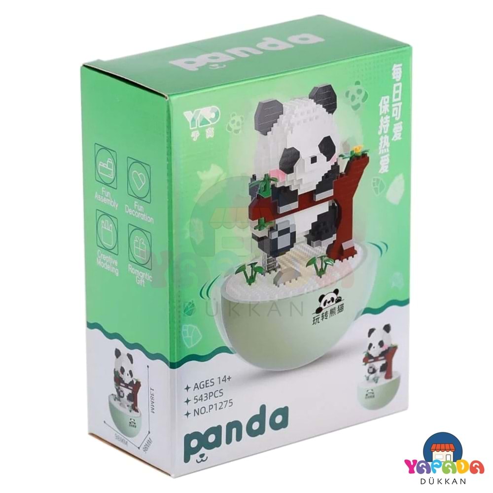 Panlos P1275 543 Parça Panda Model Blok Yapım Seti