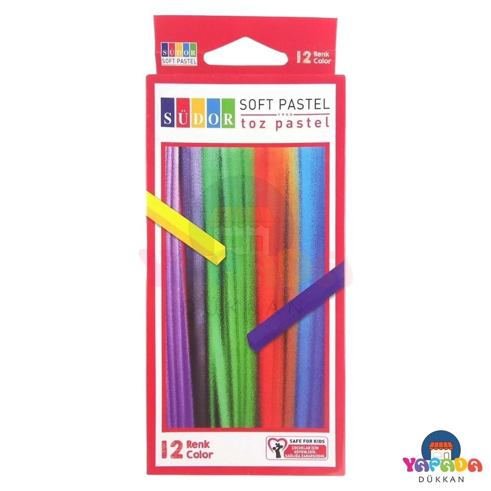 Südor 12 Renk Toz Pastel Boya Seti