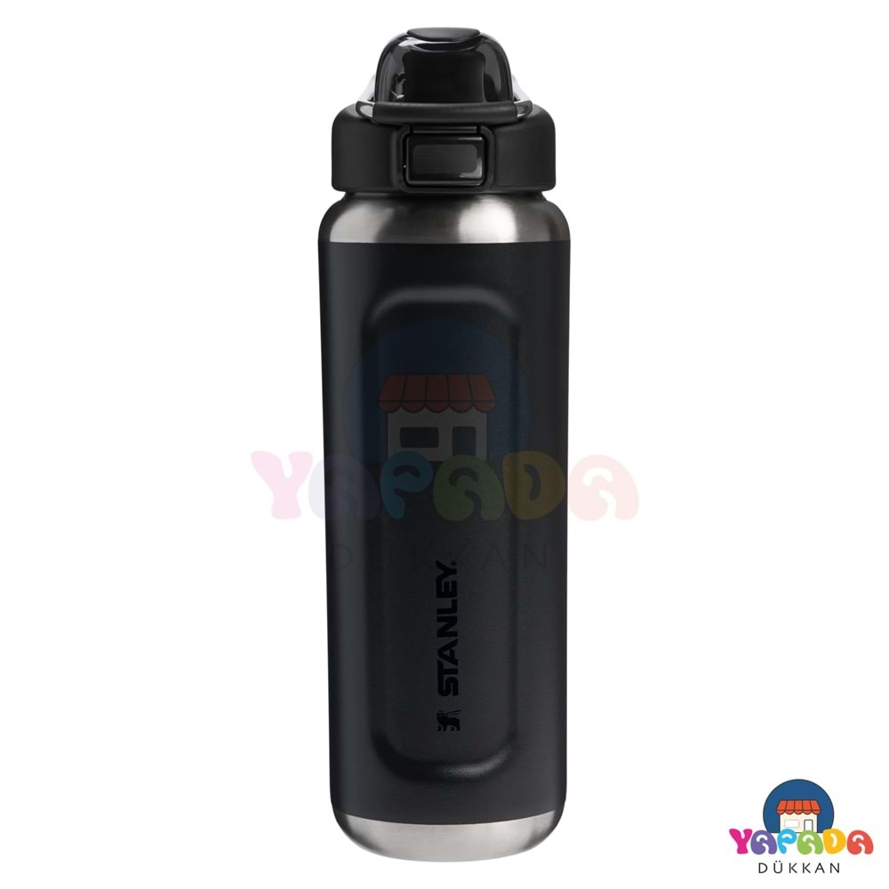 Stanley Wellspring 10-13111-032 700 ml 18/8 Çelik Basmalı Kapaklı Siyah (Black 2.0) Termos Şişe
