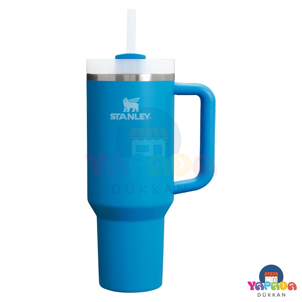 Stanley Quencher H2.O FlowState 10-11824-268 1,18 L 18/8 Çelik Turkuaz (Azure) Kulplu Pipetli Termos Bardak
