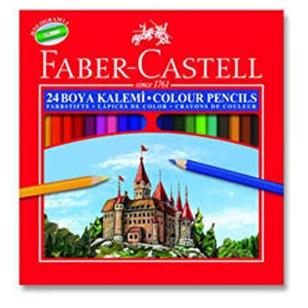 Faber-Castell Karton Kutu Boya Kalemi 24 Renk