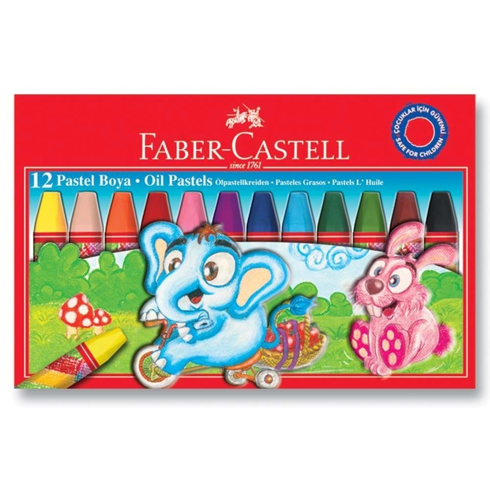 Faber-Castell Karton Kutu Pastel Boya 12 Renk