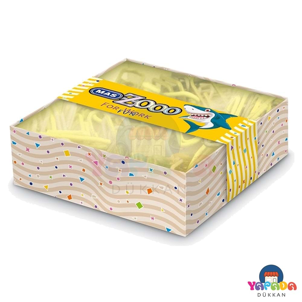 MAS Zooo 604 No:5 50 mm Sarı 50'li Plastik Kaplı Ataş – Karton Kutu