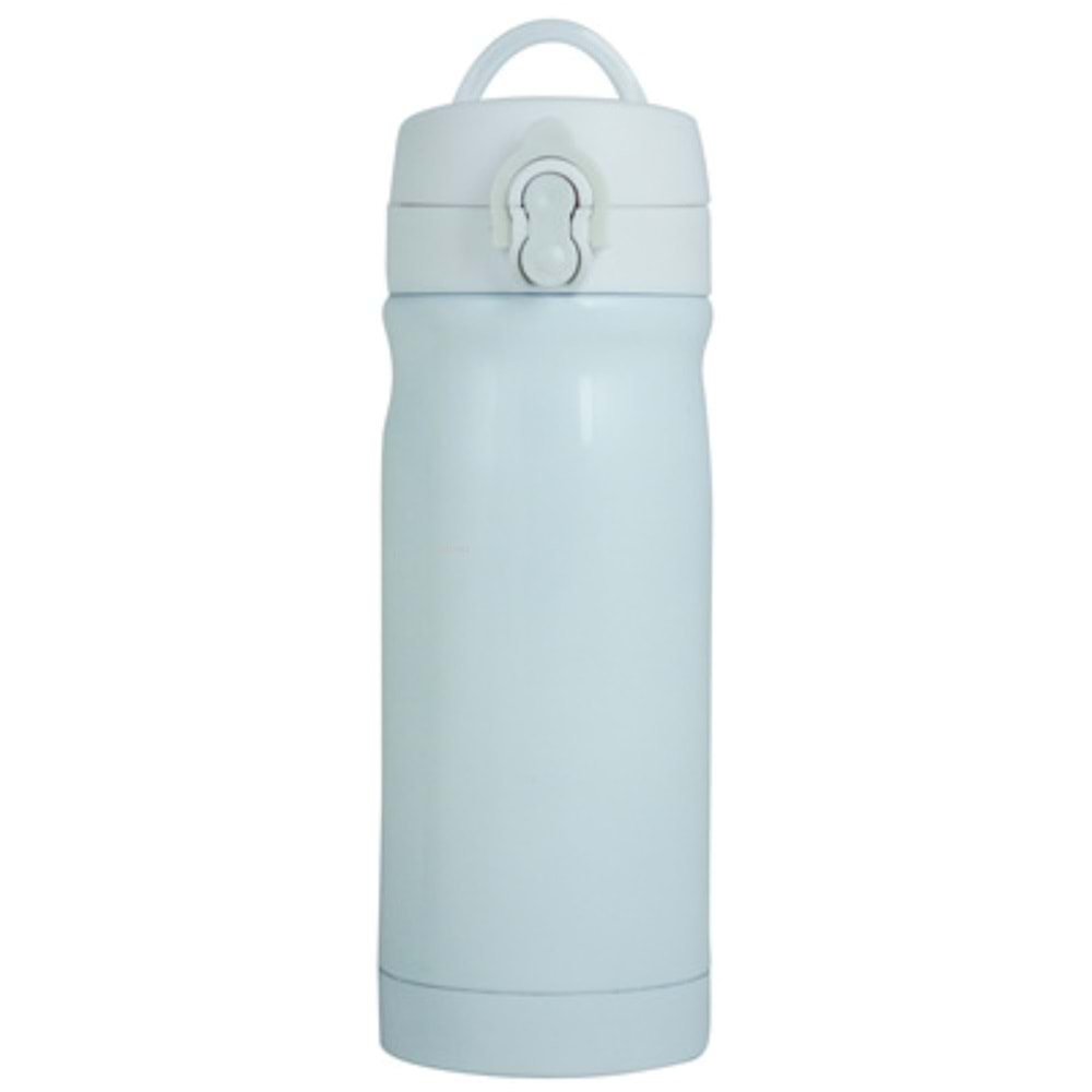 Trendix Çelik Su Matarası 350Ml Beyaz (Termos Özellikli)