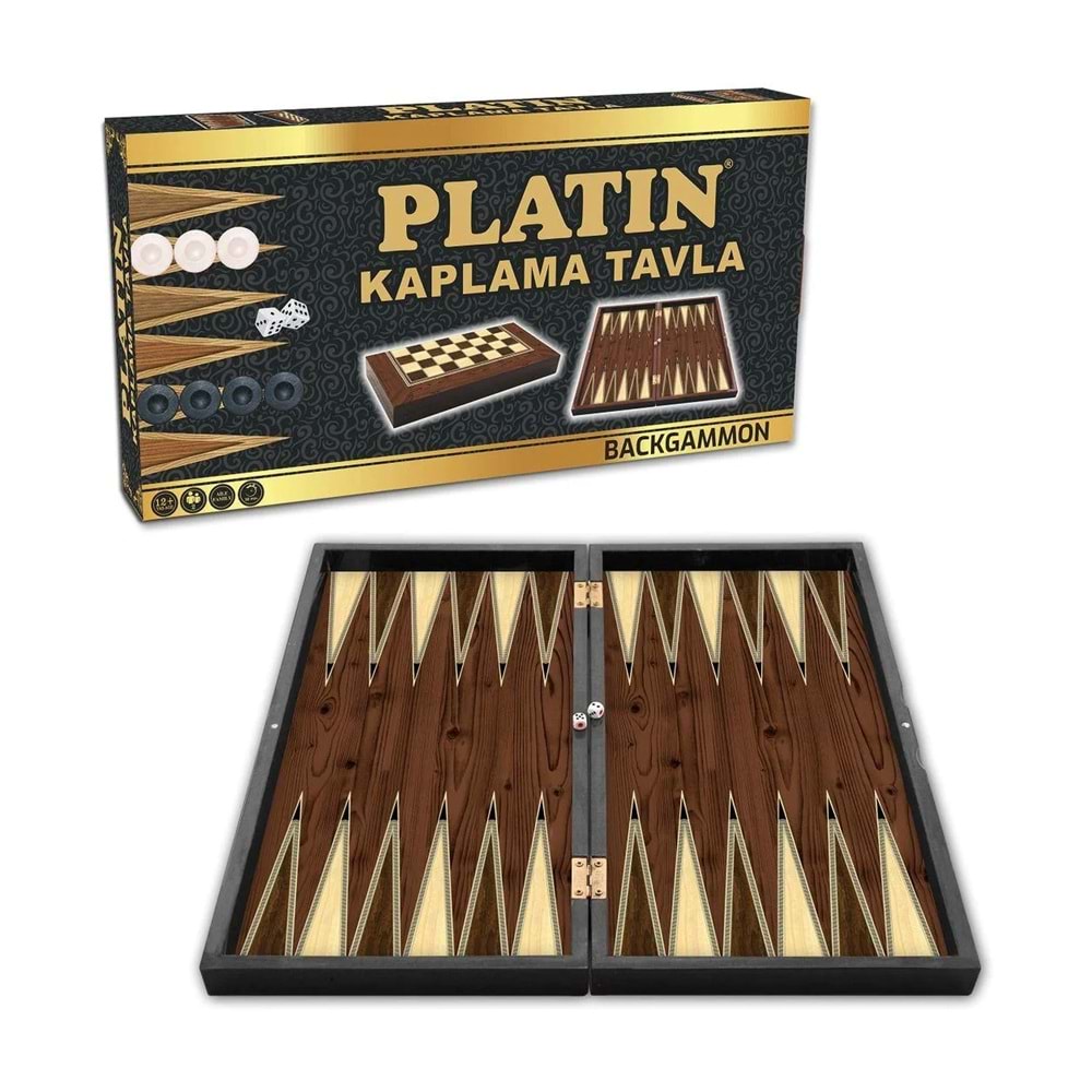 Platin Kaplama Tavla Seti
