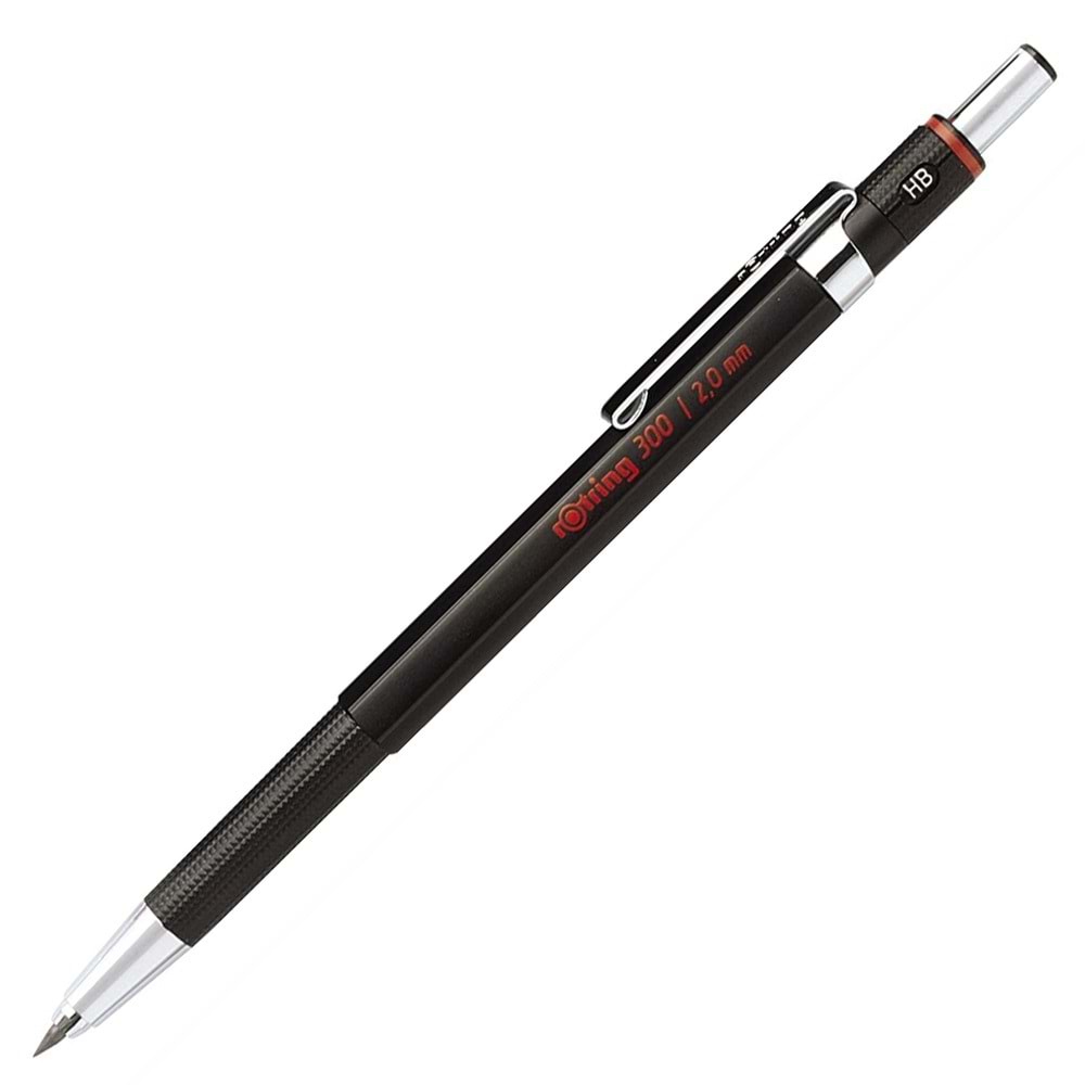 Rotring 300 Mekanik Kurşun Kalem, Siyah 2.0 mm