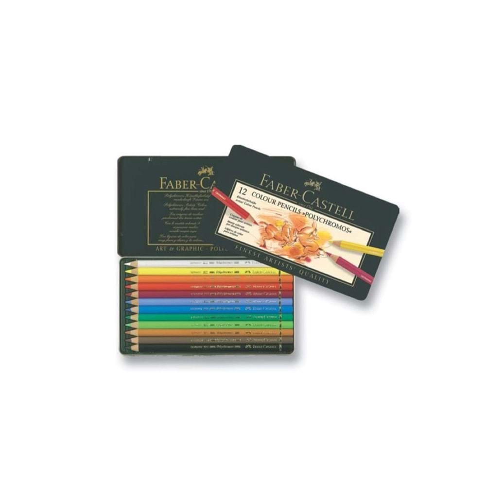 Faber Castell Polychromos Boya Kalemi 12 Renk 110012