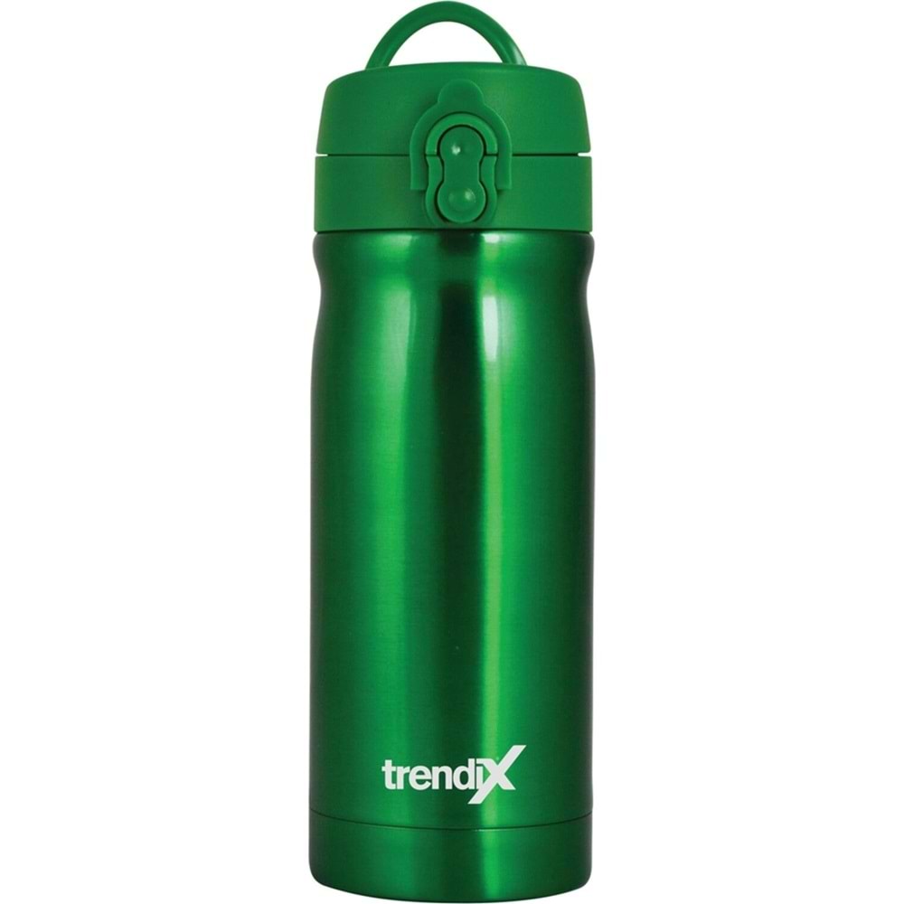 Trendix Çelik Su Matarası 350Ml Ördek Yeşili (Termos Özellikli)