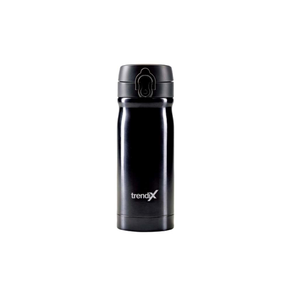 Trendix Çelik Su Matarası 350Ml Gri (Termos Özellikli)