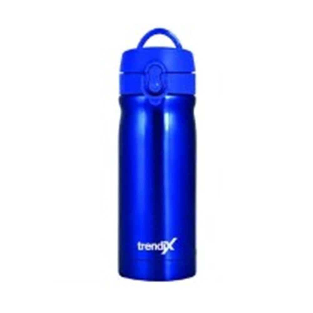 Trendix Çelik Su Matarası 350Ml Neon Mavi (Termos Özellikli)