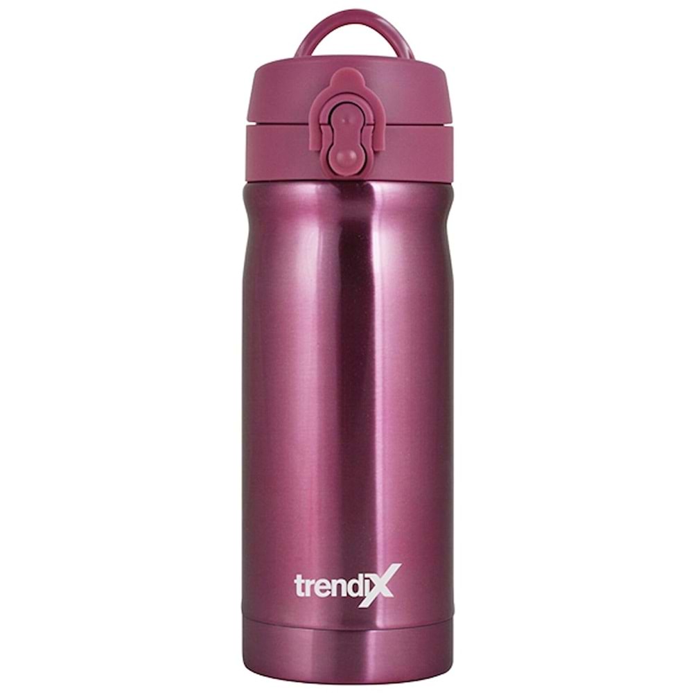 Trendix Çelik Su Matarası 350Ml Toz Pembe (Termos Özellikli)
