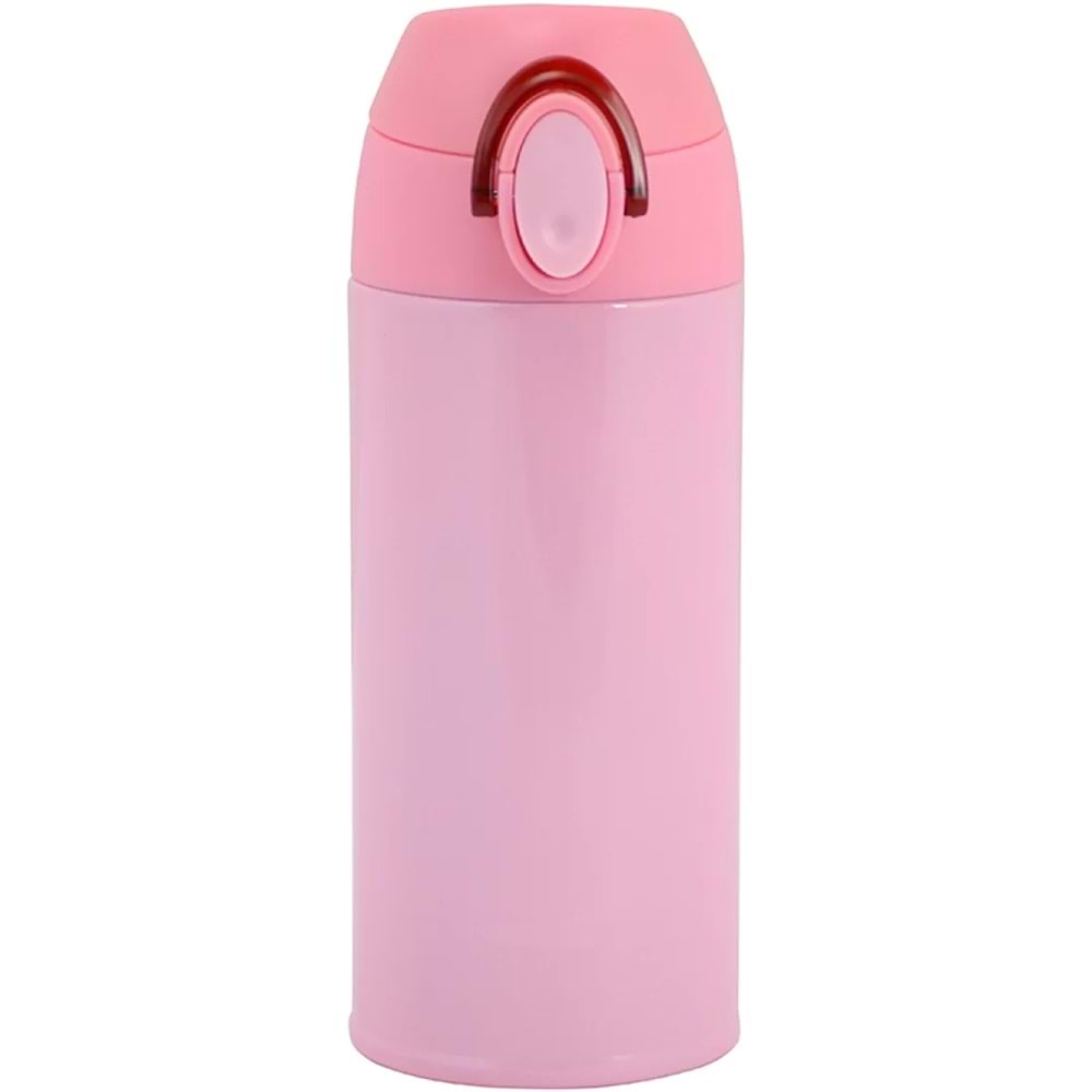 Trendix Çelik Su Matarası 350Ml Pembe (Termos Özellikli)